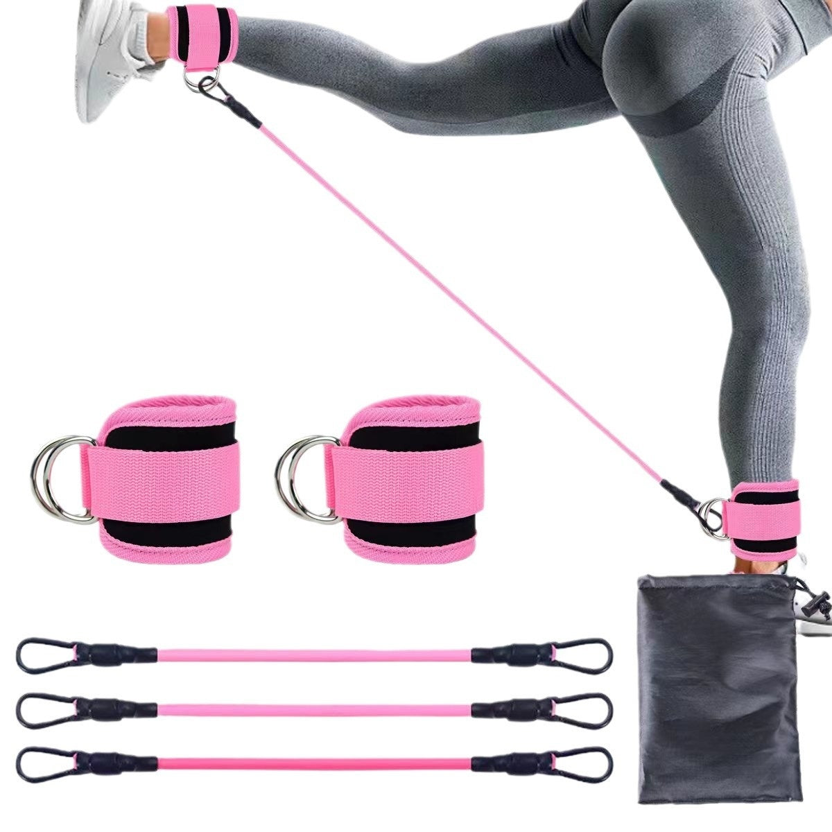 Bandes de résistance pour chevilles, force des hanches et des jambes, corde de traction