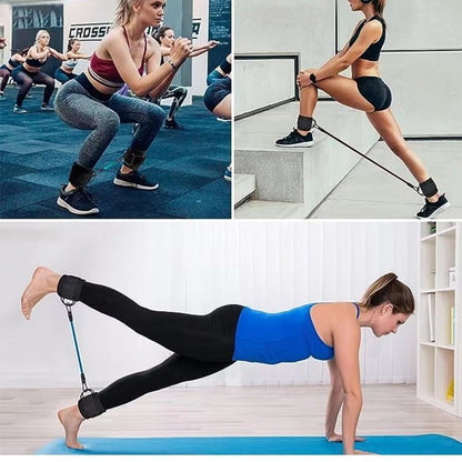 Bandes de résistance pour chevilles, force des hanches et des jambes, corde de traction