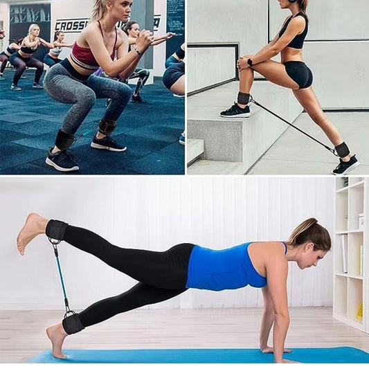Bandes de résistance pour chevilles, force des hanches et des jambes, corde de traction