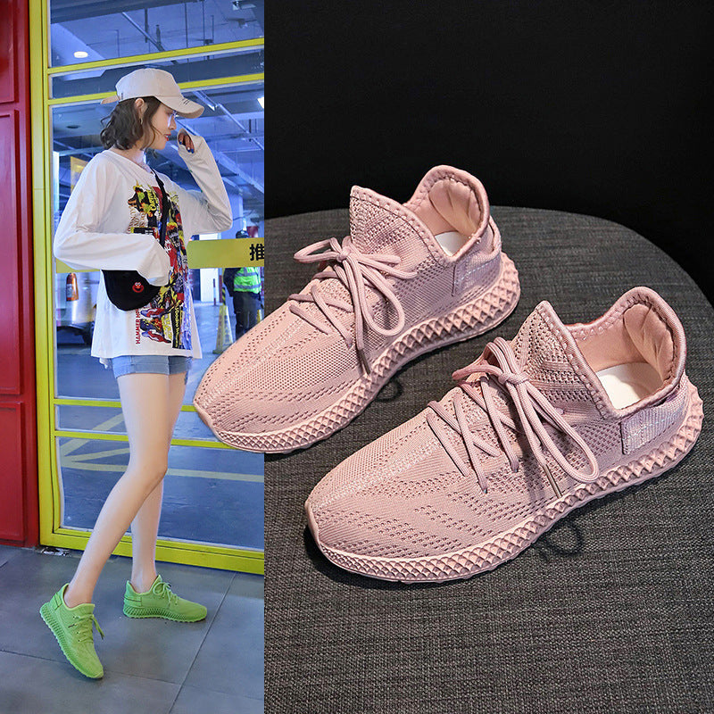 Baskets tendance couleur bonbon pour femmes