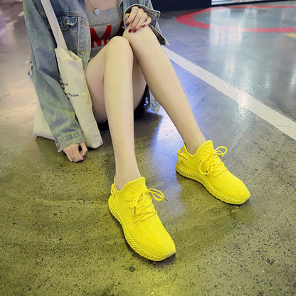 Baskets tendance couleur bonbon pour femmes
