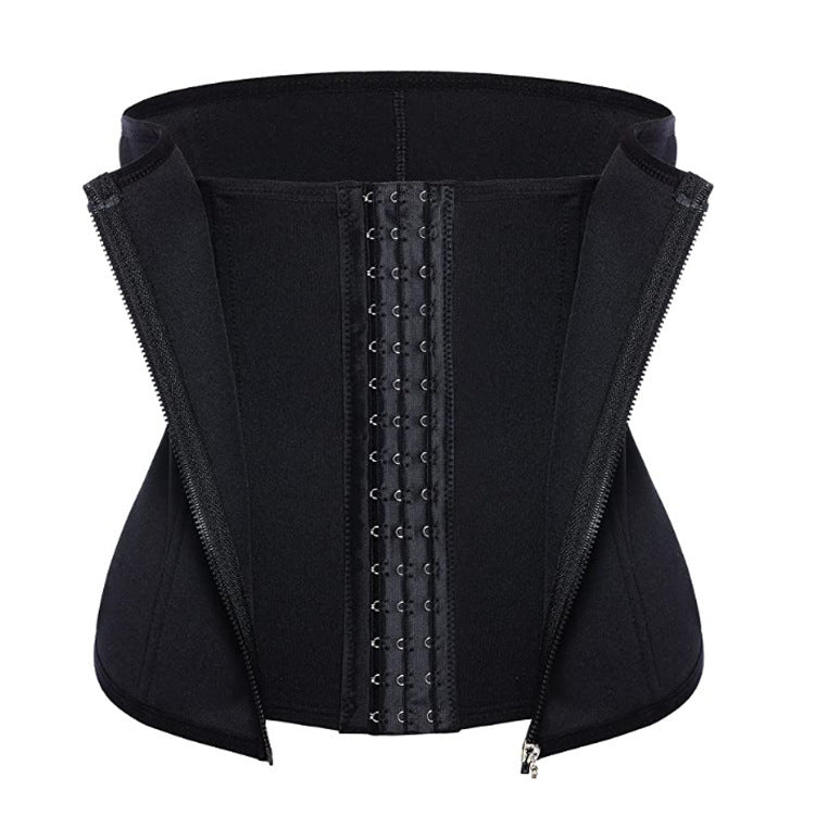 Ceinture à trois boutons zippée en néoprène, corset fitness