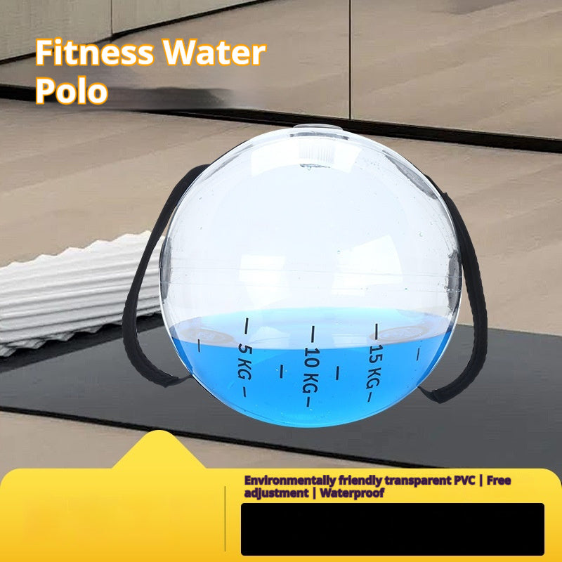 Ballon de fitness gonflable avec sac à eau et contrepoids