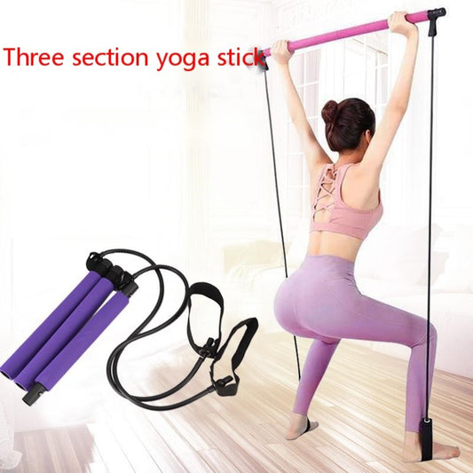 Bâton de fitness Pilates en trois sections