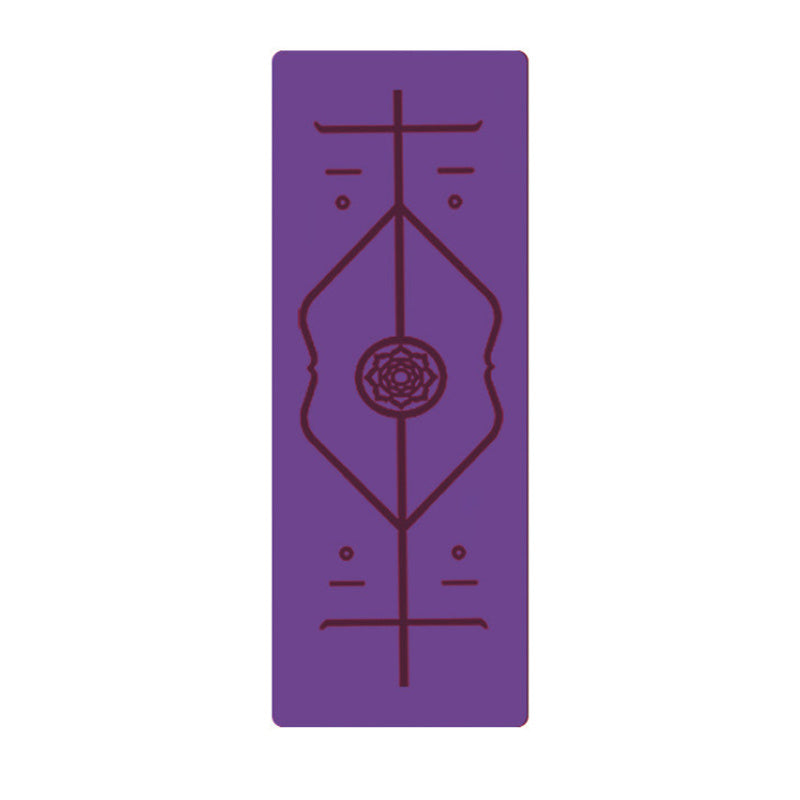 Tapis de yoga antidérapant en TPE Position Line pour débutants