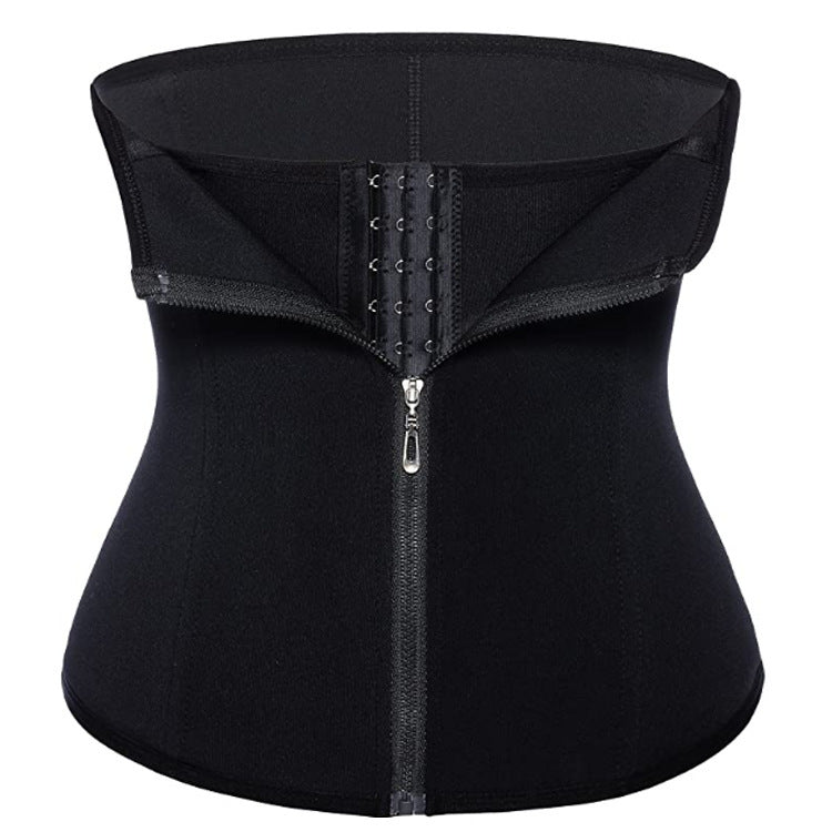 Ceinture à trois boutons zippée en néoprène, corset fitness