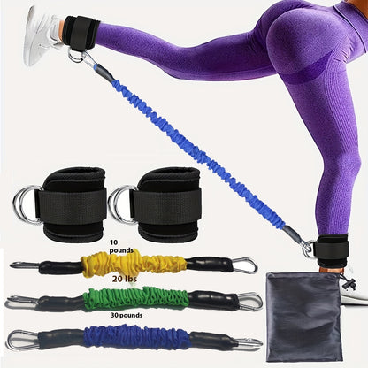 Bandes de résistance pour chevilles, force des hanches et des jambes, corde de traction