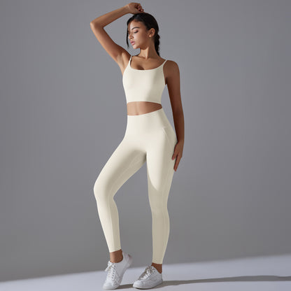 Combinaison de sport à bretelles pour le fitness