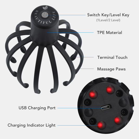 Masseur de tête électrique Octopus
