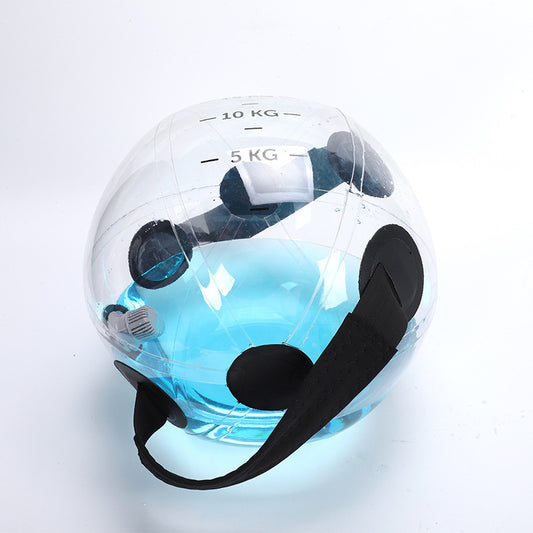 Ballon de fitness gonflable avec sac à eau et contrepoids