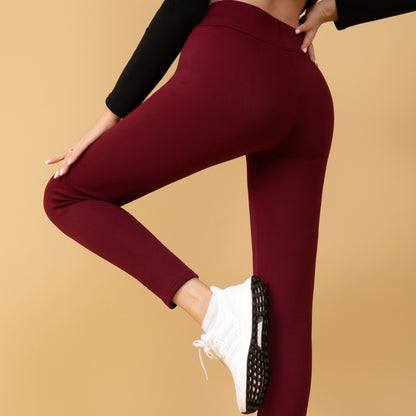 Leggings taille haute en cachemire pour femme