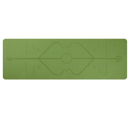 Tapis de yoga antidérapant en TPE Position Line pour débutants
