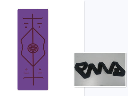 Tapis de yoga antidérapant en TPE Position Line pour débutants