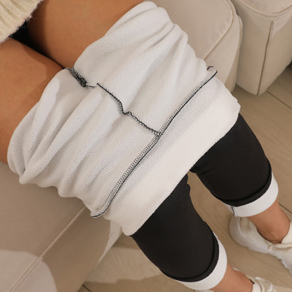 Leggings taille haute en cachemire pour femme