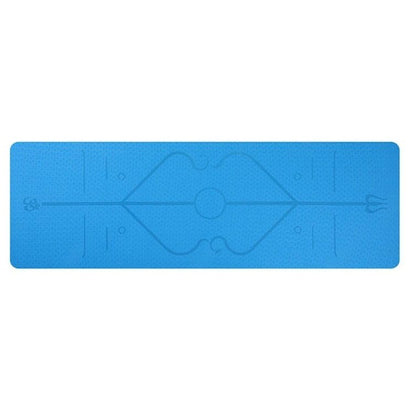 Tapis de yoga antidérapant en TPE Position Line pour débutants