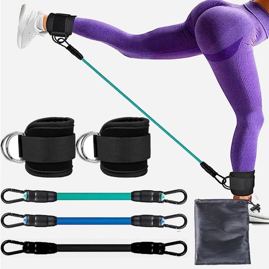 Bandes de résistance pour chevilles, force des hanches et des jambes, corde de traction