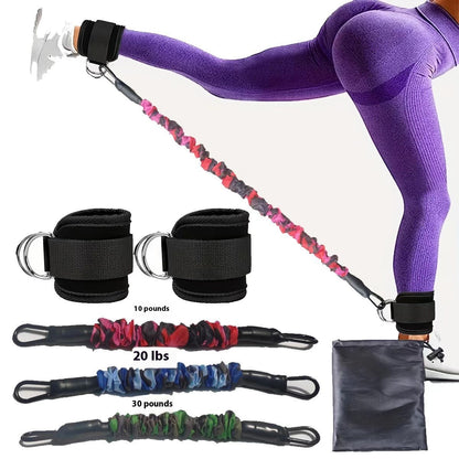 Bandes de résistance pour chevilles, force des hanches et des jambes, corde de traction