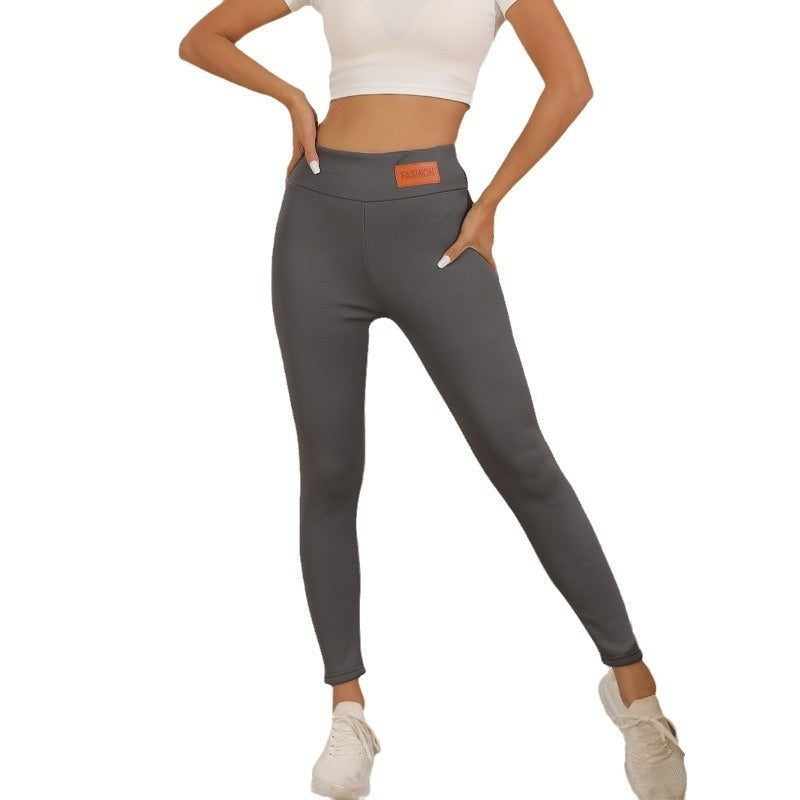 Leggings taille haute en cachemire pour femme