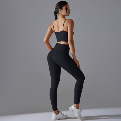 Combinaison de sport à bretelles pour le fitness