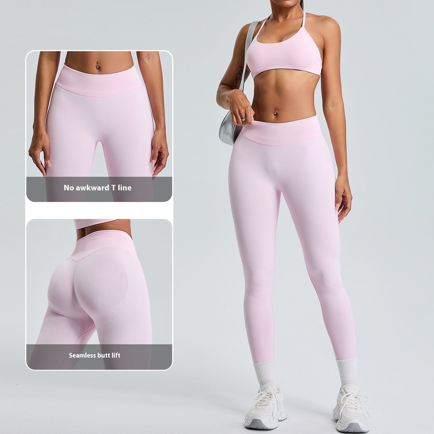 Vêtements de sport, course à pied, yoga, taille haute, rehaussement des hanches