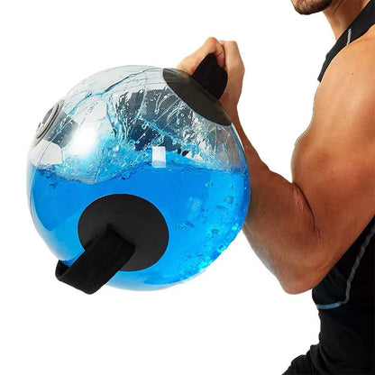 Ballon de fitness gonflable avec sac à eau et contrepoids